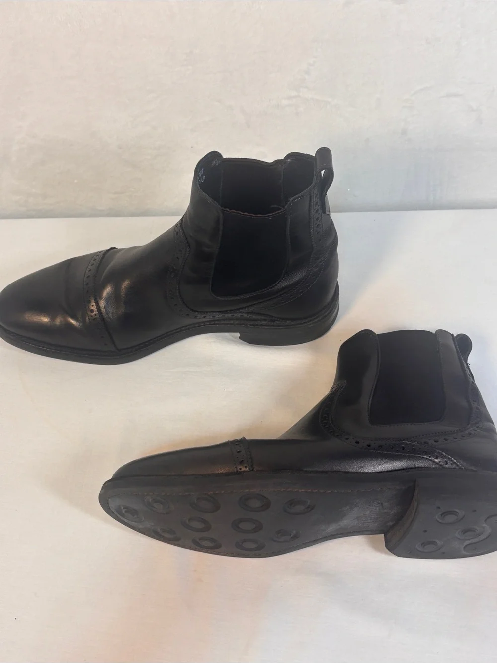Allen Edmonds Lombard Black Leather Chelsea Boots 10D